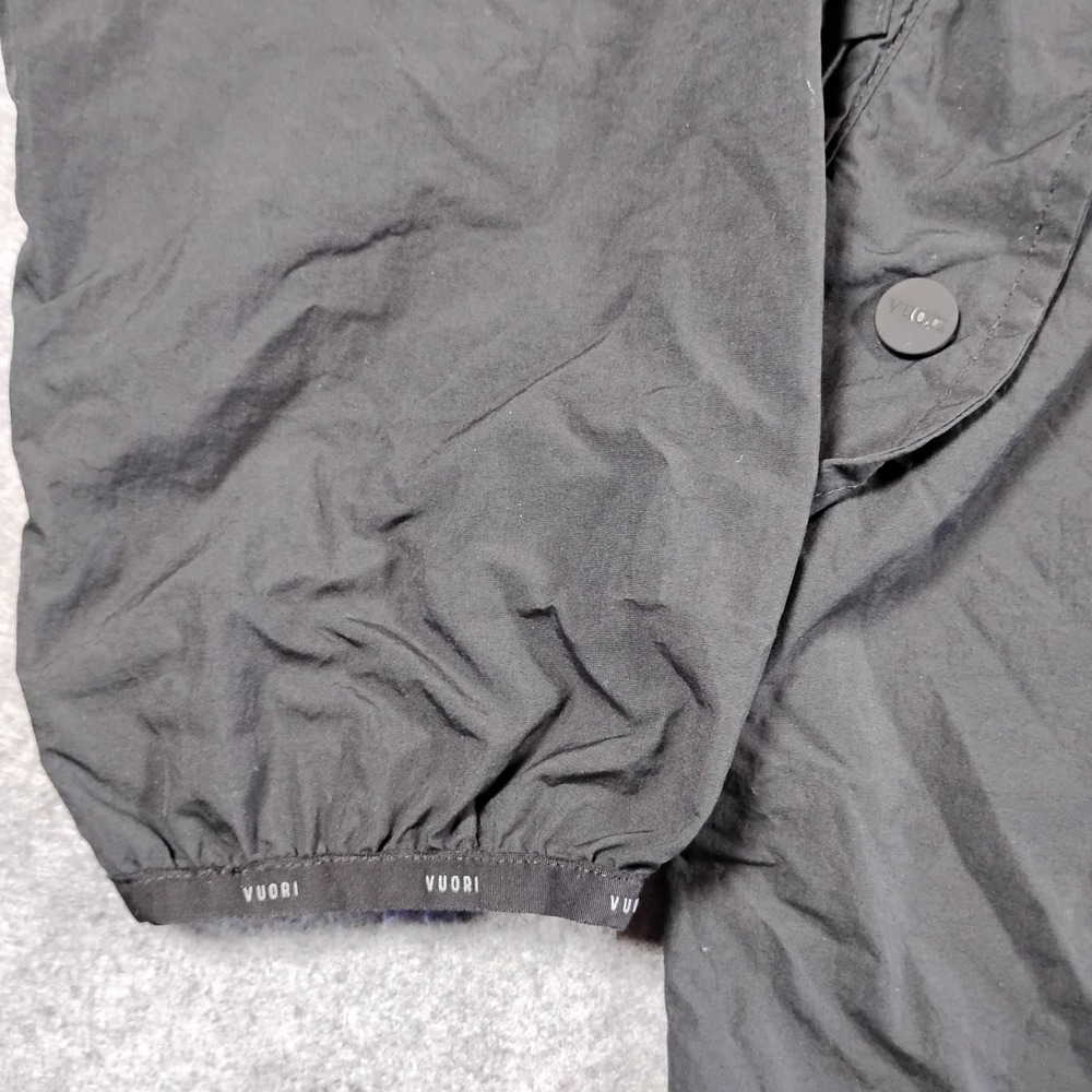 Vuori Airy Anorak Womens Black Windbreaker Parka Jacket Drawstring Waist M *Flaw - Picture 14 of 16